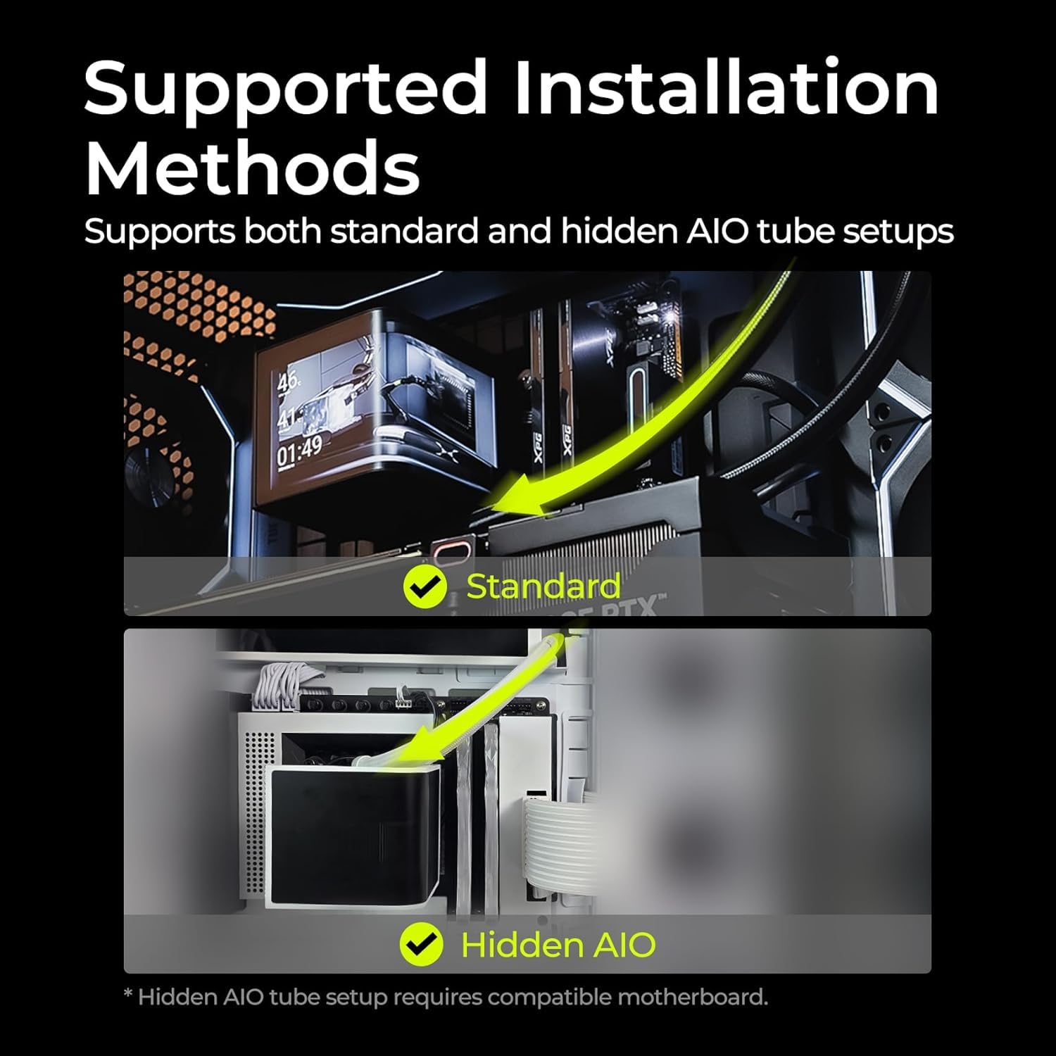 TRYX Panorama SE 360 ARGB 360mm AIO Rotatable 6.5'' AMOLED Curved